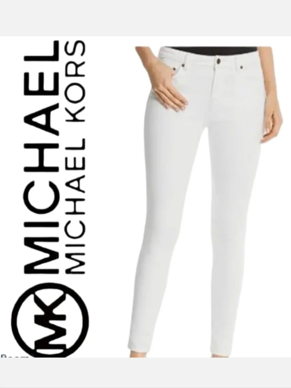 Michael Michael Kors Straight Leg Ankle Jeans White Sz 6